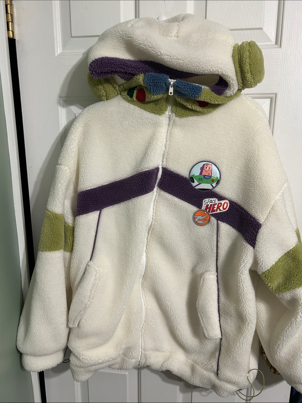 Rare Disney x SNBL Mori Tribe Buzz Lightyear Sherpa Fleece Jacket Size M/L